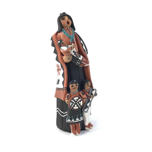 Carol Lucero Gachupin Standing Storyteller with Three Children-Indian Pueblo Store