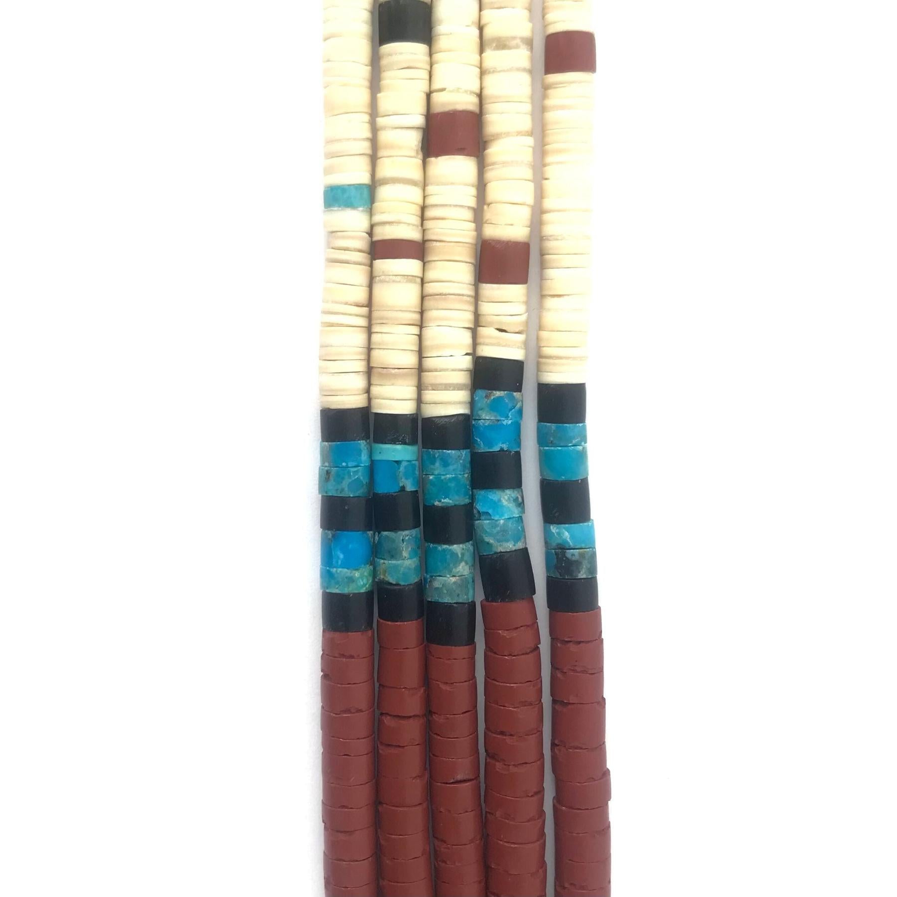 Torevia Melon Shell Ceremony Necklace-Indian Pueblo Store