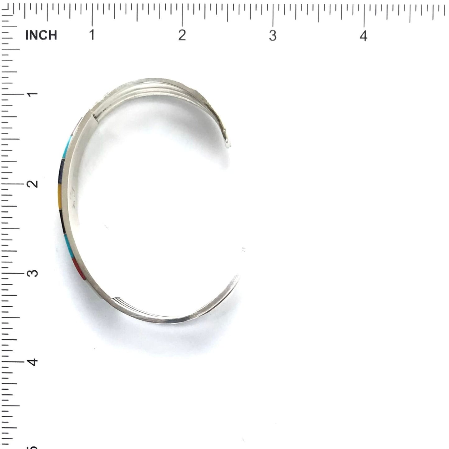 Anson and Letitia Wallace Multi-Gemstone Triple Row Inlay Bracelet-Indian Pueblo Store