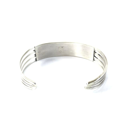 Anson and Letitia Wallace Jet Triple Row Inlay Bracelet-Indian Pueblo Store