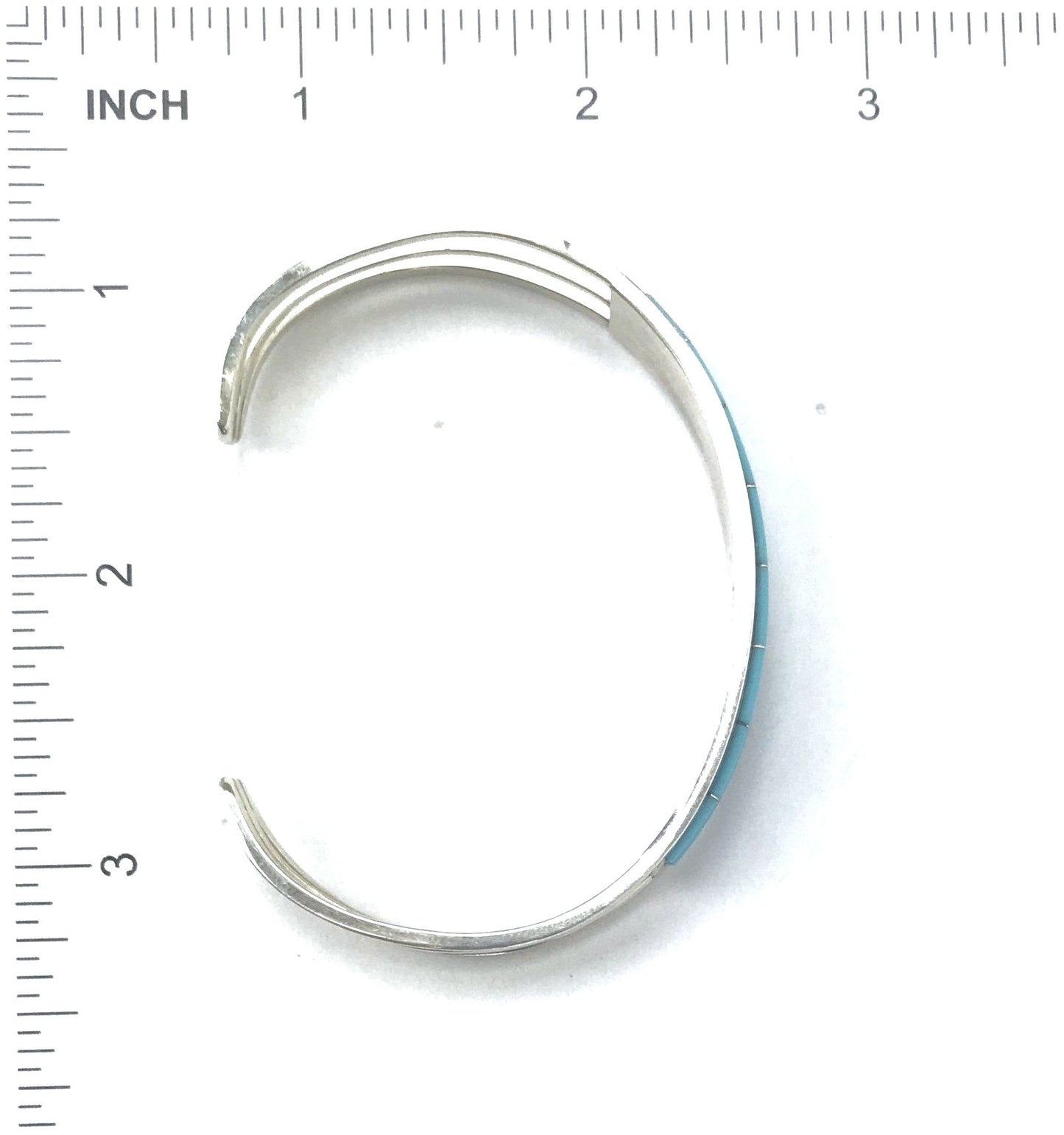 Anson Wallace Triple Row Inlay Bracelet-Turquoise-Indian Pueblo Store