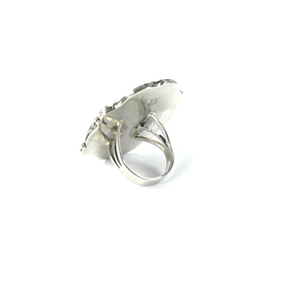 Harold Becenti Turquoise Oval RIng-Indian Pueblo Store