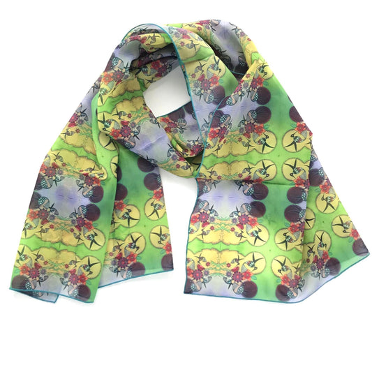Michelle Tsosie Sisneros Chiffon Scarves-Indian Pueblo Store