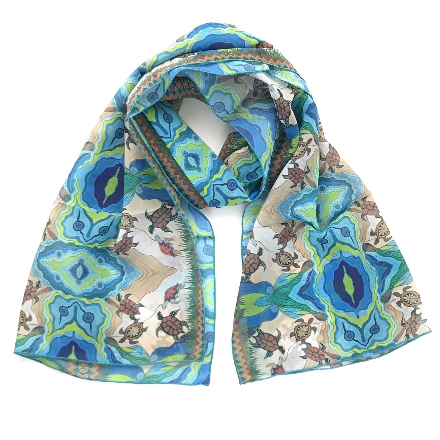 Michelle Tsosie Sisneros Chiffon Scarves-Indian Pueblo Store