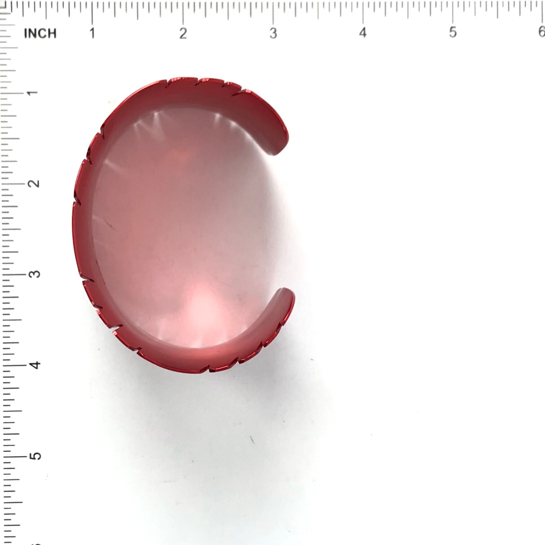 Michael and Elizabeth Kirk Red Feather Wide Bracelet-Indian Pueblo Store