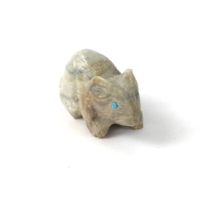 Mike Coble Picasso Marble Mouse Fetish Carving-Indian Pueblo Store