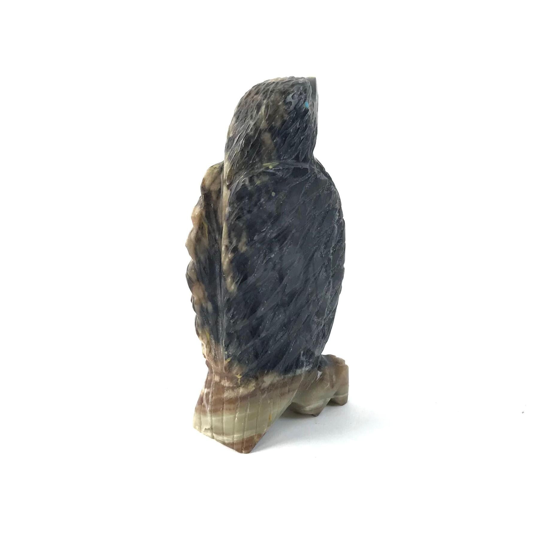 Tony Mackel Picasso Marble Eagle Fetish Carving-Indian Pueblo Store