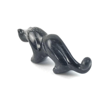 Curtis Garcia Etched Marble Mountain Lion Fetish Carving-Indian Pueblo Store