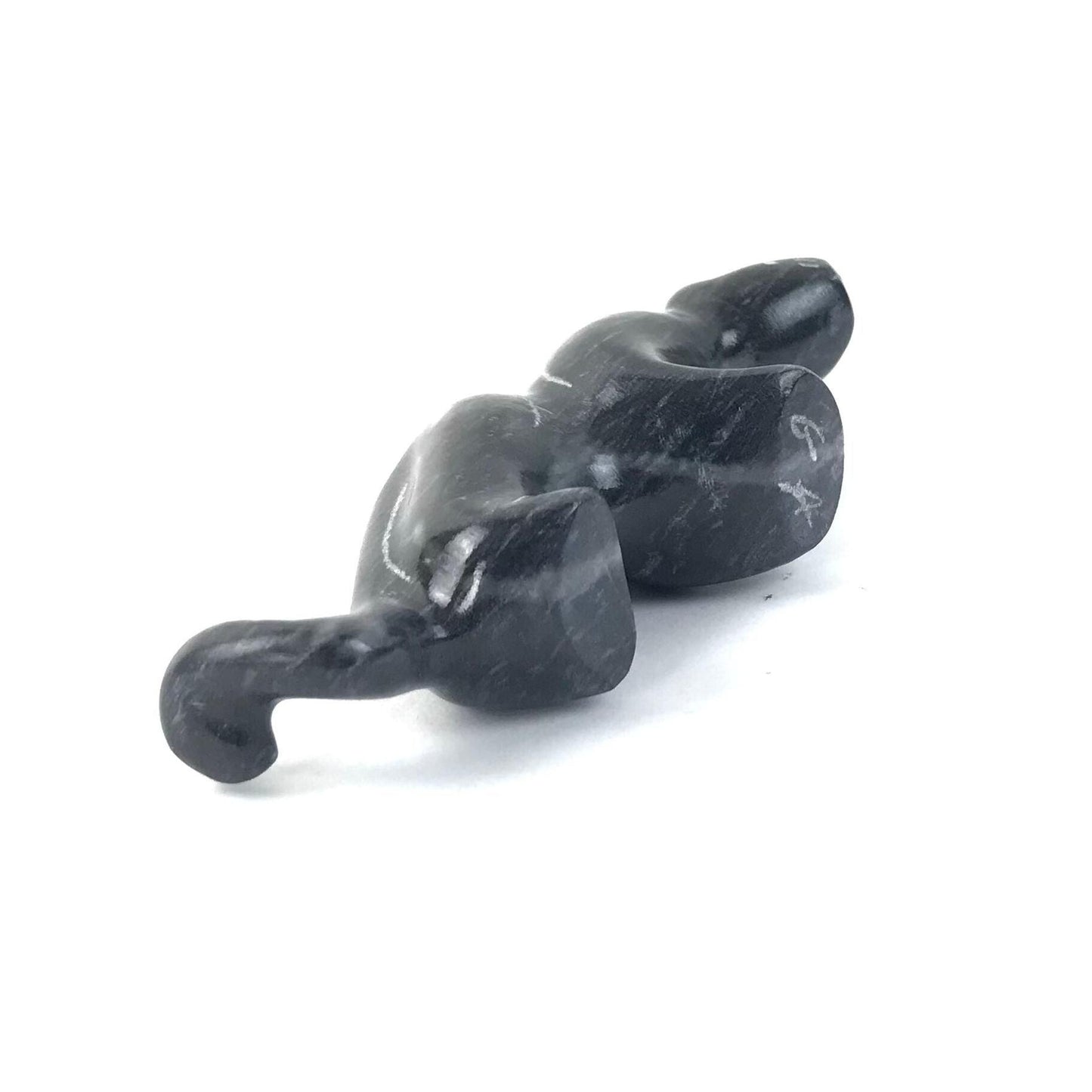 Curtis Garcia Etched Marble Mountain Lion Fetish Carving-Indian Pueblo Store