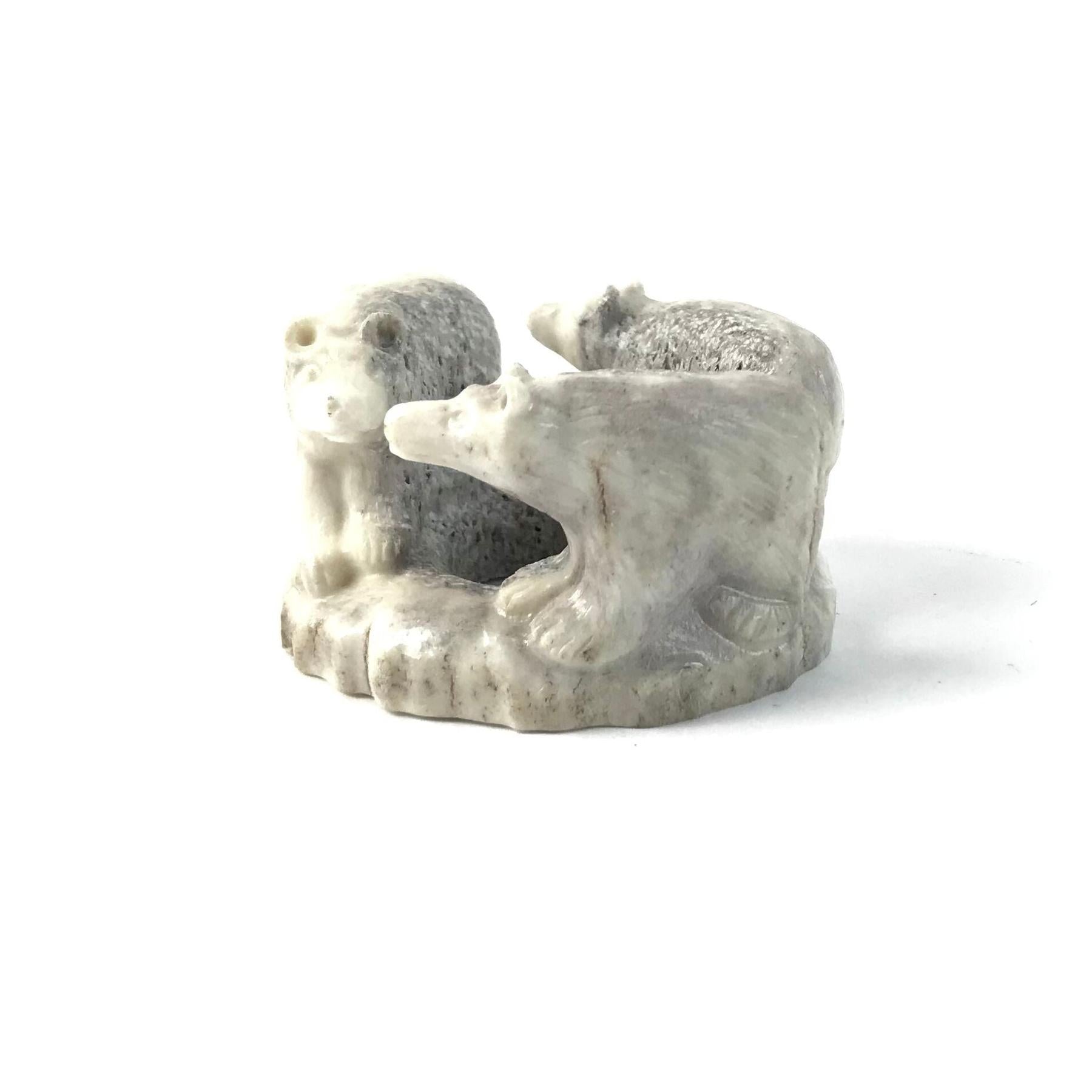 Max Laate Circle of Bears Fetish Carving-Indian Pueblo Store