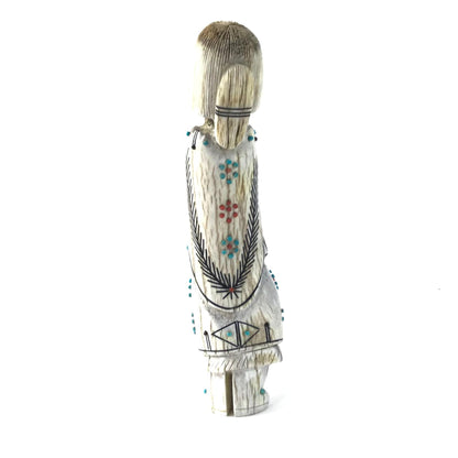 Claudia Peina Antler Zuni Maiden Fetish Carving-Indian Pueblo Store