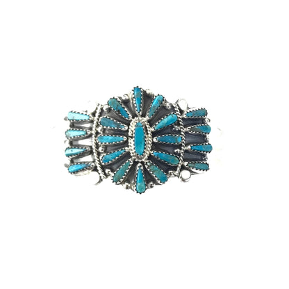 Tommy Lowe Turquoise Petit Point Cluster Bracelet-Indian Pueblo Store