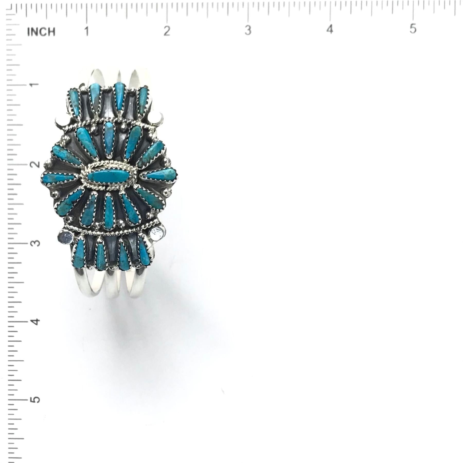 Tommy Lowe Turquoise Petit Point Cluster Bracelet-Indian Pueblo Store