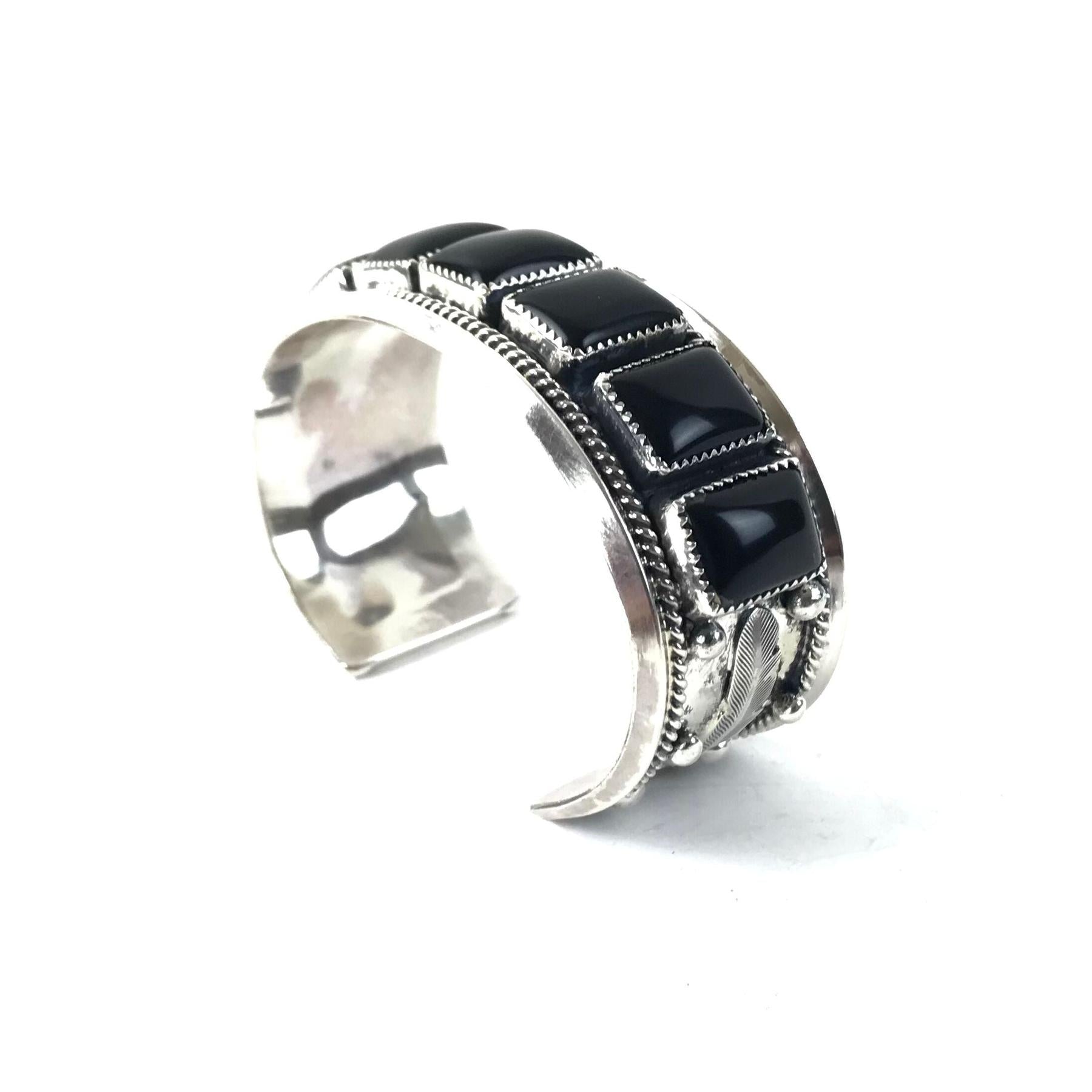 Tommy Lowe Square Onyx Bracelet-Indian Pueblo Store