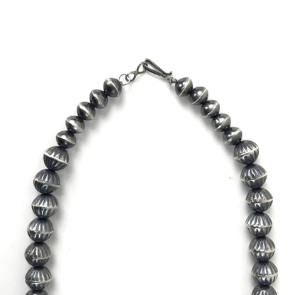 Virginia Tso Graduated Fluted Earring and Necklace Set-Indian Pueblo Store