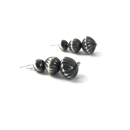 Virginia Tso Graduated Fluted Earring and Necklace Set-Indian Pueblo Store