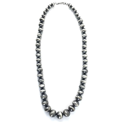 Virgina Tso Graduated Antiqued Bead Necklace and Earring Set-Indian Pueblo Store