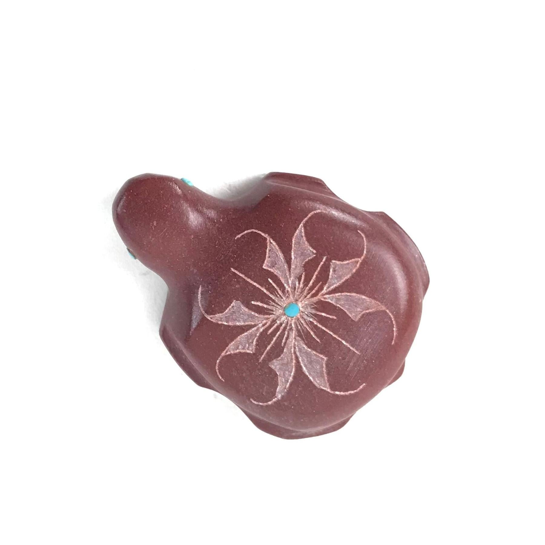 Ulysses Mahkee Pipestone Turtle Fetish Carving-Indian Pueblo Store