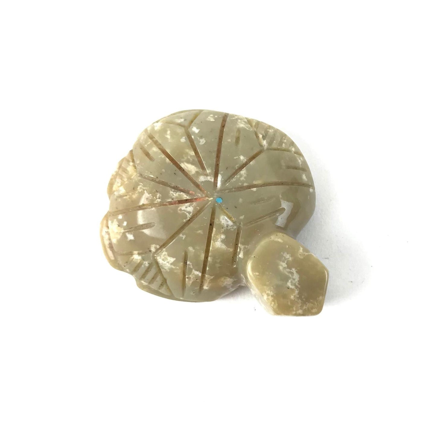 Ron Weekoty Serpentine Turtle Fetish Carving-Indian Pueblo Store