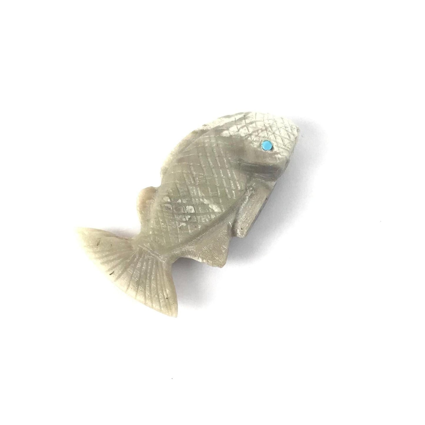 Mike Coble Serpentine Fish Fetish Carving-Indian Pueblo Store