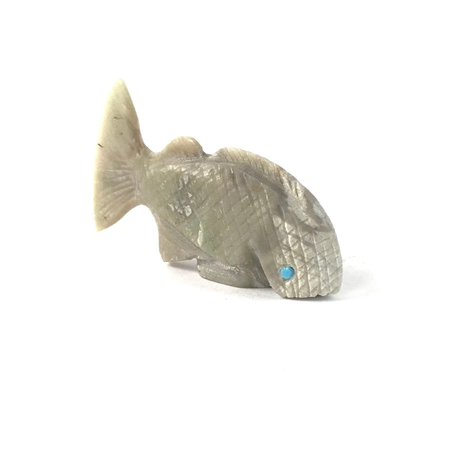 Mike Coble Serpentine Fish Fetish Carving-Indian Pueblo Store