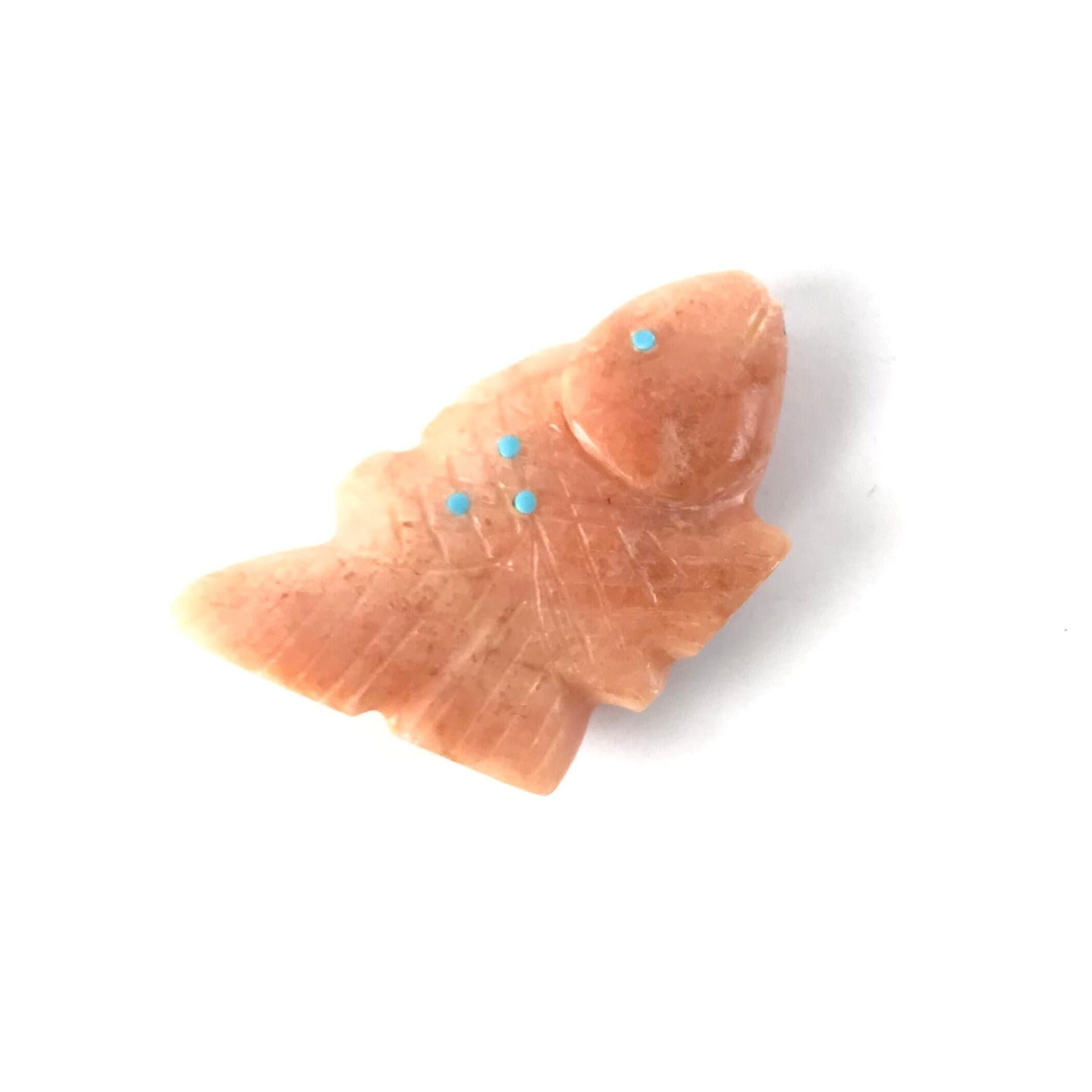 Gilbert Lonjose Alabaster Fish Fetish Carving-Indian Pueblo Store