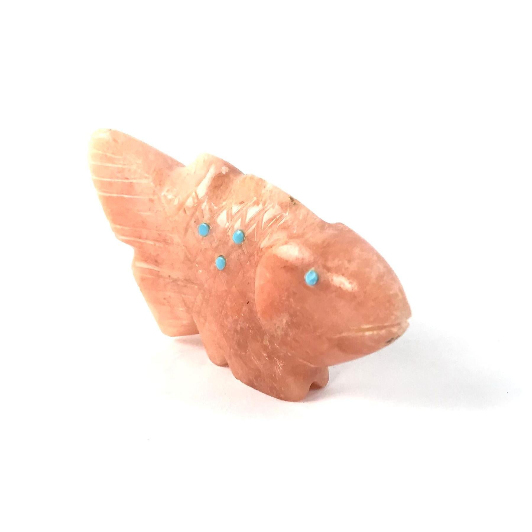 Gilbert Lonjose Alabaster Fish Fetish Carving-Indian Pueblo Store