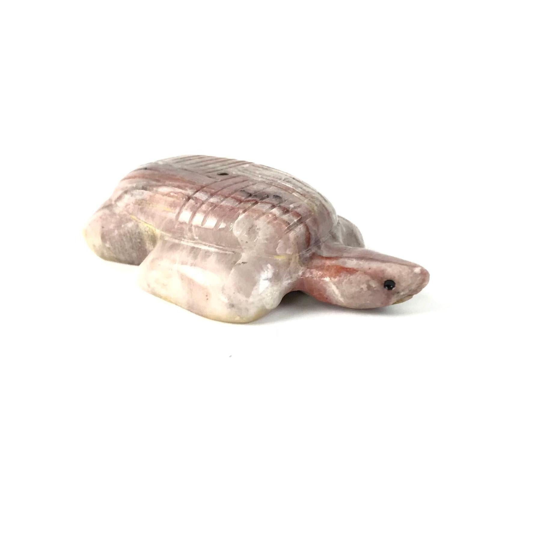 Gilbert Lonjose Dolomite Turtle Fetish Carving-Indian Pueblo Store