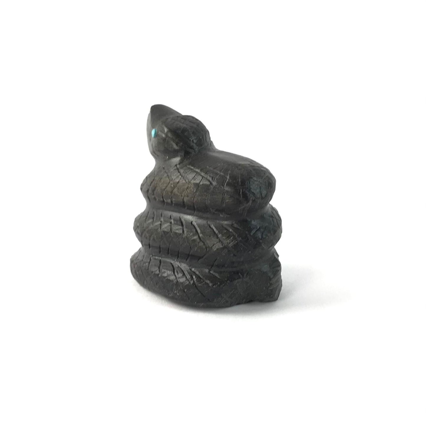 Stephan Lonjose Marble Snake Fetish Carving-Indian Pueblo Store