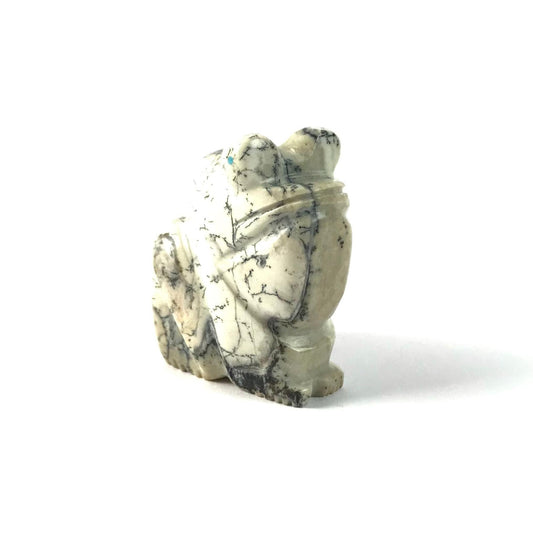 Fred Weekoty Fishrock Frog Fetish Carving-Indian Pueblo Store