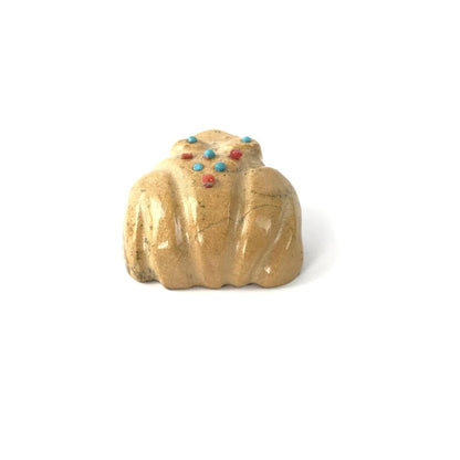Alex Tsethlikai Travertine Frog Fetish Carving-Indian Pueblo Store
