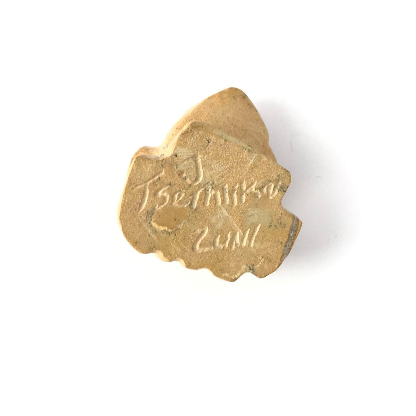 Alex Tsethlikai Travertine Frog Fetish Carving-Indian Pueblo Store