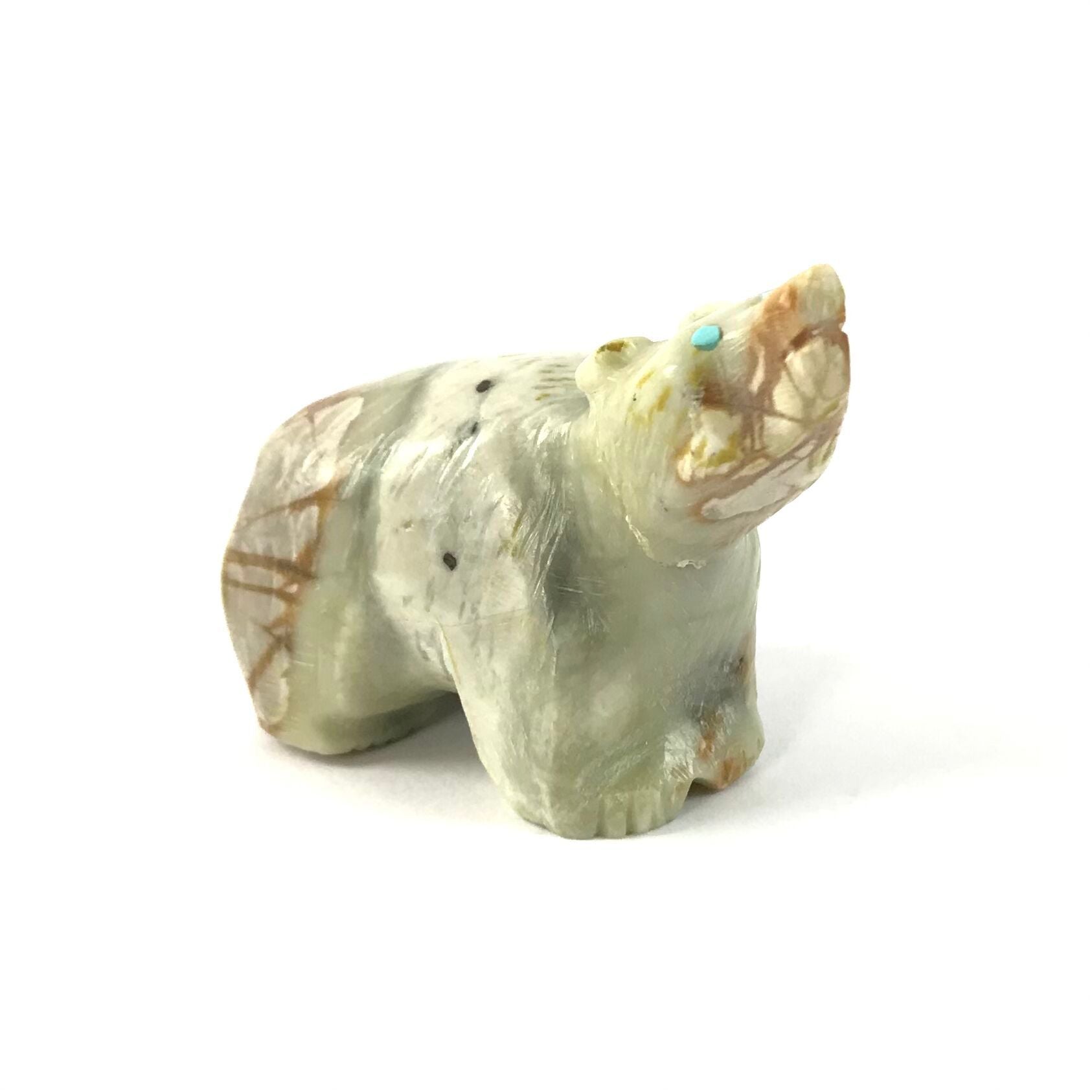 Bear Ftish-Serpentine-Indian Pueblo Store