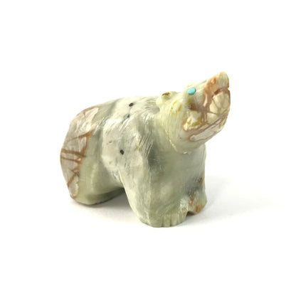 Bear Ftish-Serpentine-Indian Pueblo Store