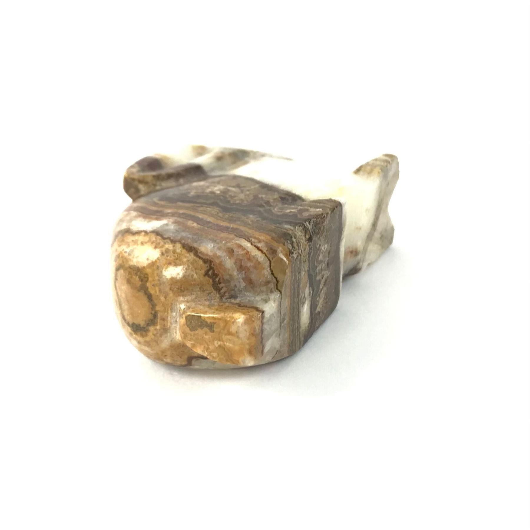 Tony Mackel Onyx Rabbit Fetish Carving-Indian Pueblo Store