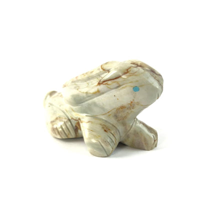 Louise Pounchella Picasso Marble Rabbit Fetish Carving-Indian Pueblo Store