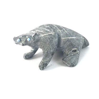 Cody Nastacio Soapstone Badger Fetish Carving-Indian Pueblo Store