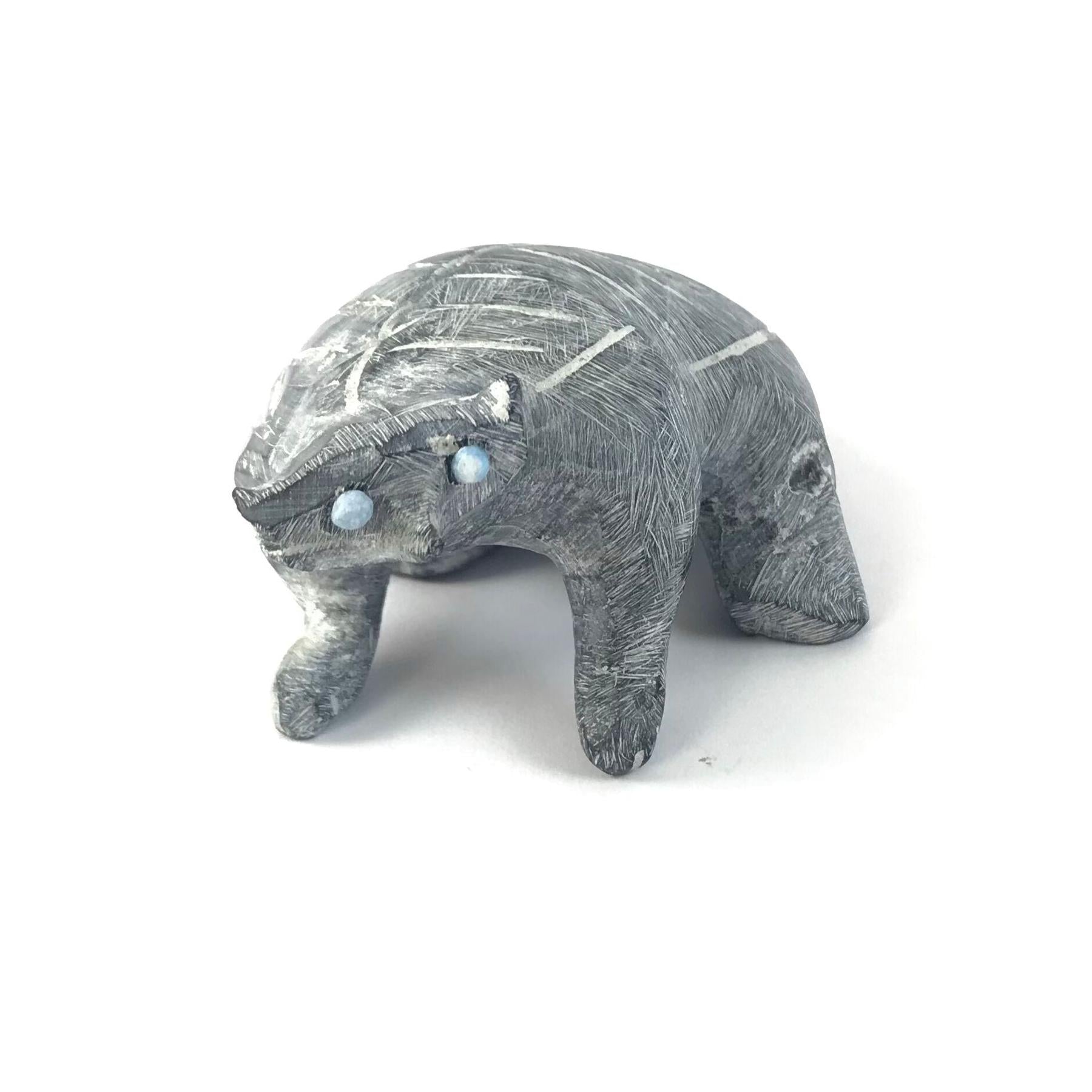 Cody Nastacio Soapstone Badger Fetish Carving-Indian Pueblo Store