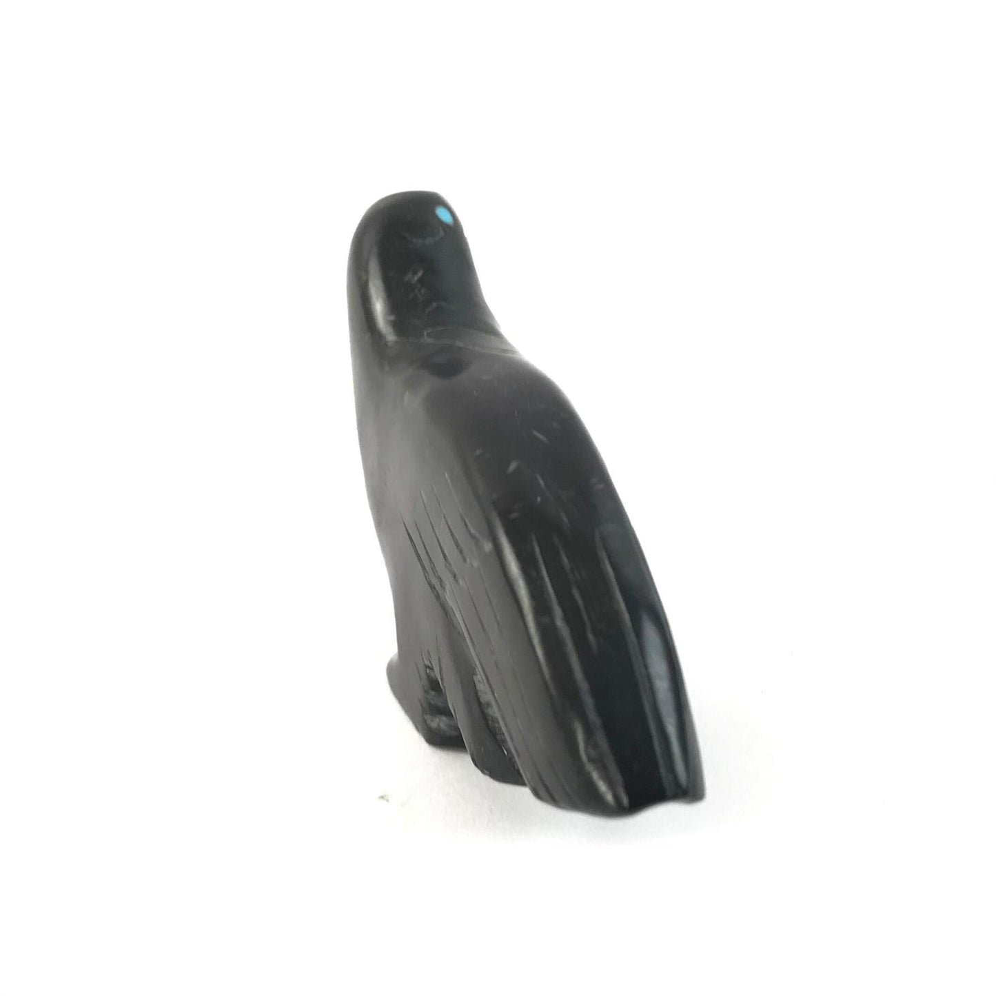 Cody Nastacio Marble Raven Fetish Carving-Indian Pueblo Store