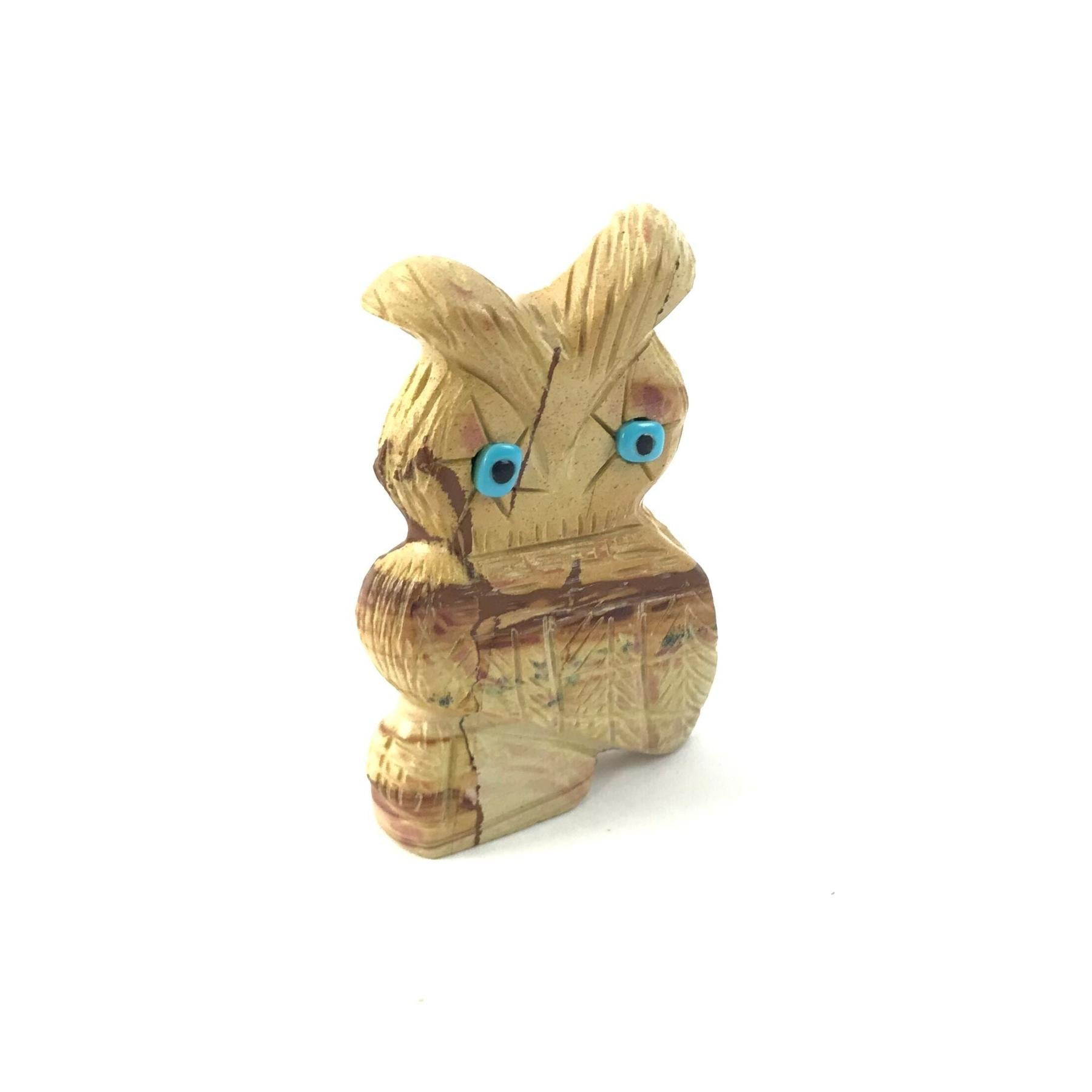 Danette Laate Jasper Owl Fetish Carving-Indian Pueblo Store