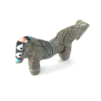 Steven Natachu Picasso Marble Horse Fetish Carving-Indian Pueblo Store