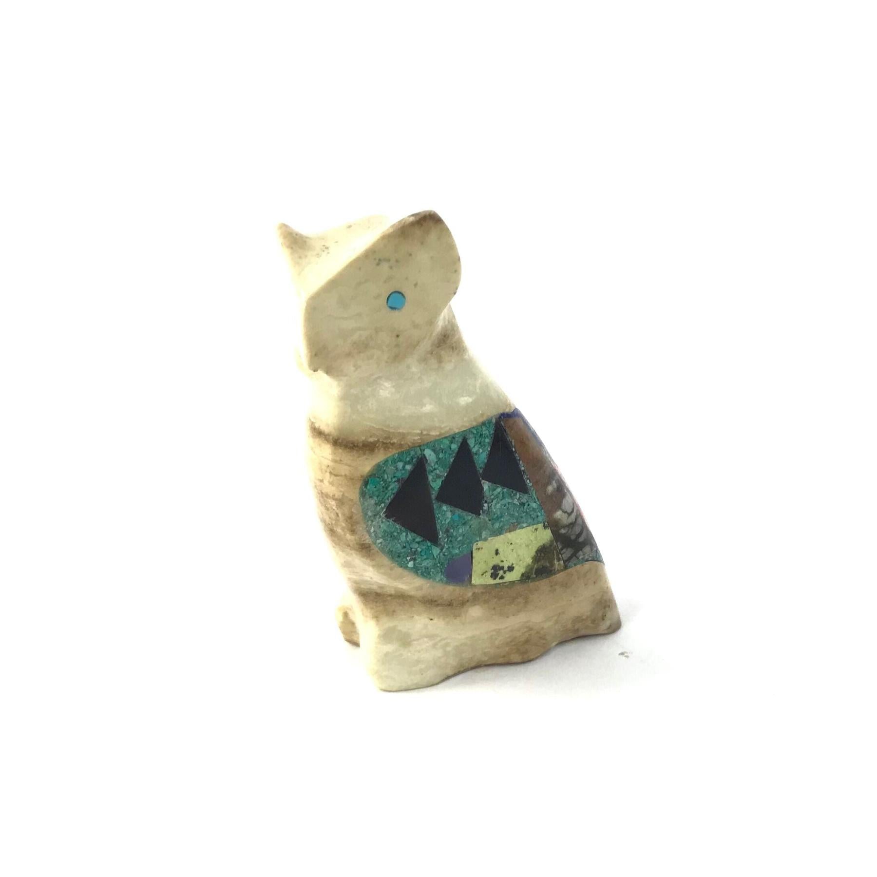 Jayne Quam Jasper Owl Fetish Carving-Indian Pueblo Store