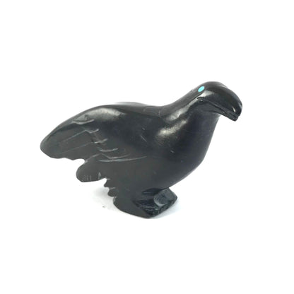 Cody Nastacio Marble Raven Fetish Carving-Indian Pueblo Store
