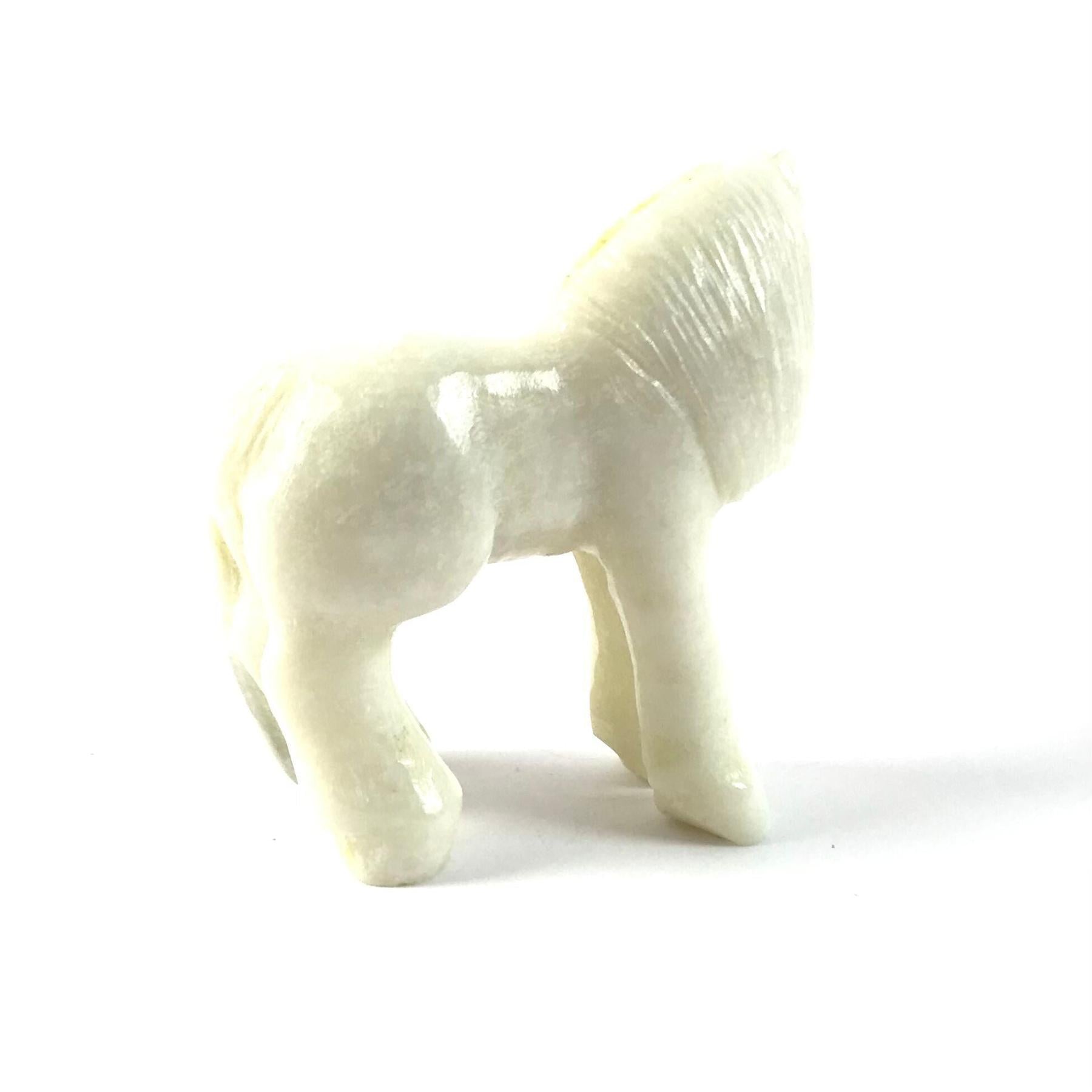 Bryston Bowannie Marble Horse Fetish Carving-Indian Pueblo Store