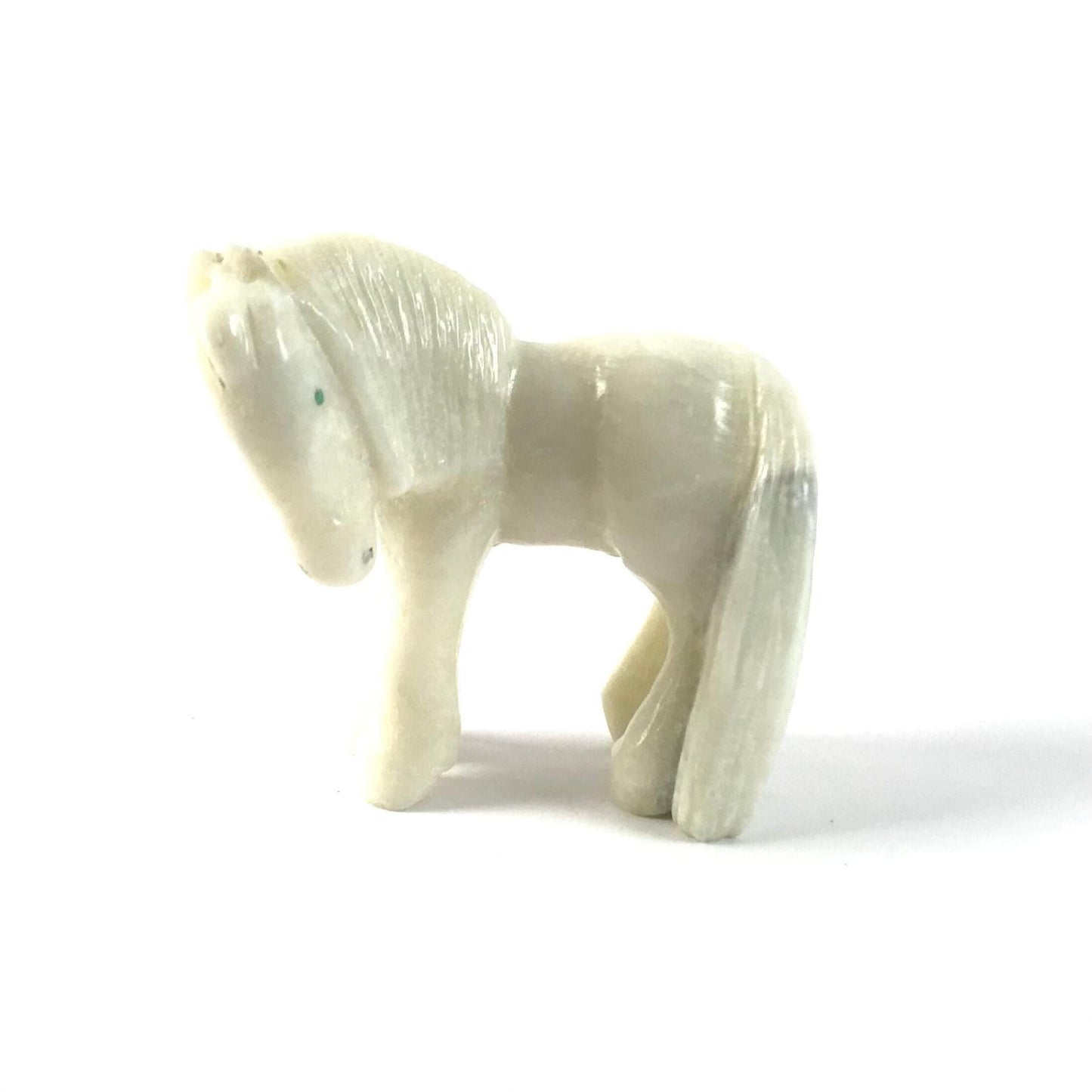 Bryston Bowannie Marble Horse Fetish Carving-Indian Pueblo Store