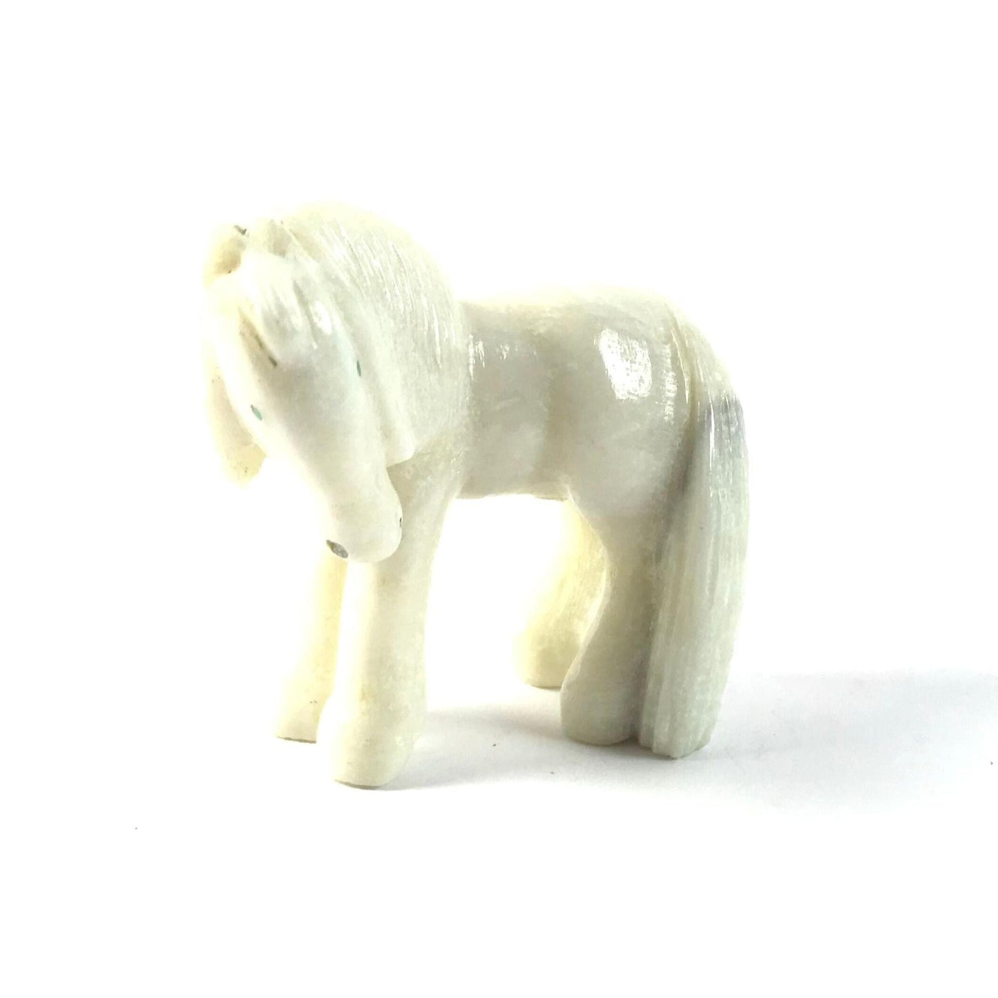 Bryston Bowannie Marble Horse Fetish Carving-Indian Pueblo Store