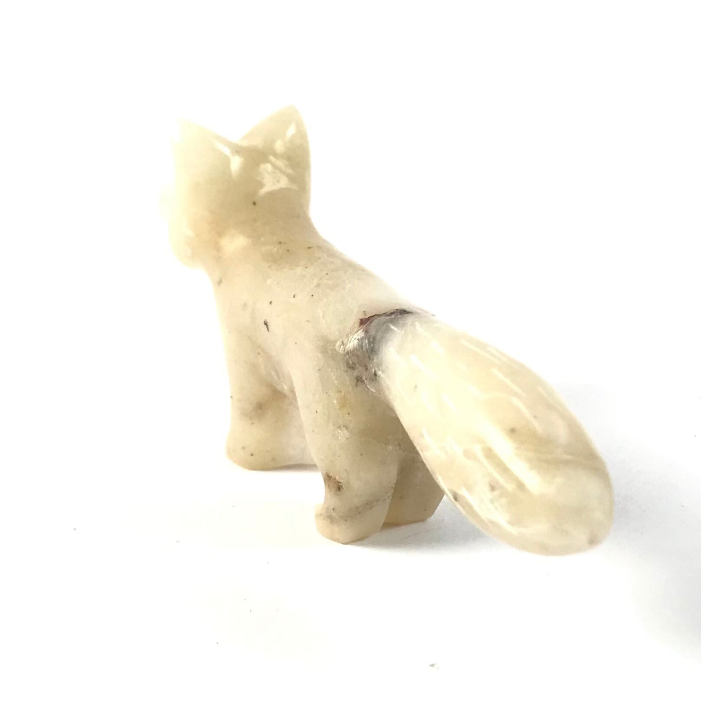 Cody Nastacio Onyx Fox Fetish Carving-Indian Pueblo Store