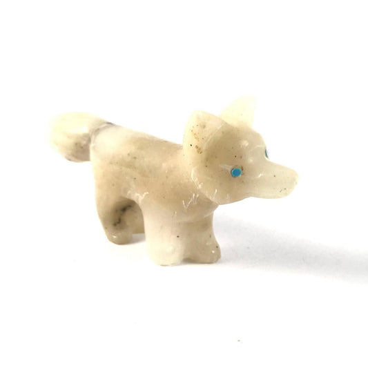 Cody Nastacio Onyx Fox Fetish Carving-Indian Pueblo Store