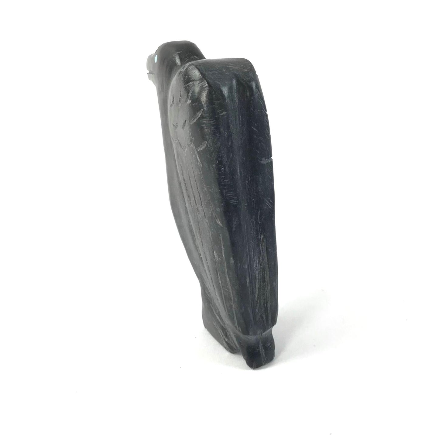 Cody Nastacio Marble Raven Fetish Carving-Indian Pueblo Store