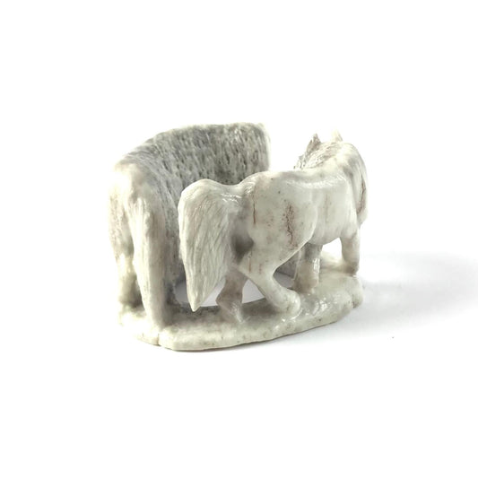 Max Laate Antler Circle of Wolves Fetish Carving-Indian Pueblo Store